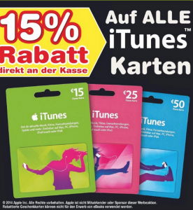 netto 15 prozent rabatt itunes karten